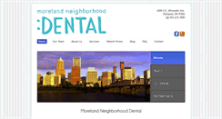 Desktop Screenshot of morelanddental.com