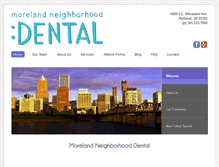 Tablet Screenshot of morelanddental.com